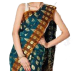 Green Stain Stip Banarsi Saree